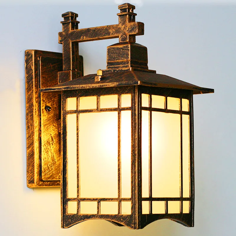 Wall Lamp Waterproof Modern Minimalist Outdoor Courtyard European Style Balcony Lamp Outdoor Chinese Corridor Aisle Lamp