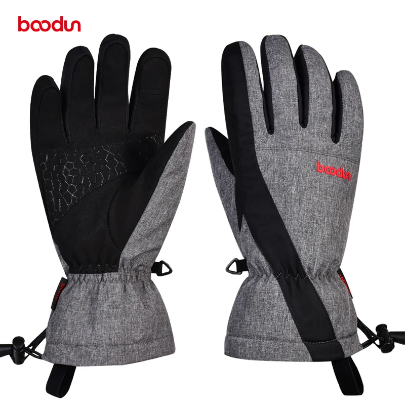 Men Women Ski Gloves Seperated Finger Waterproof Thermal Fleece Warm