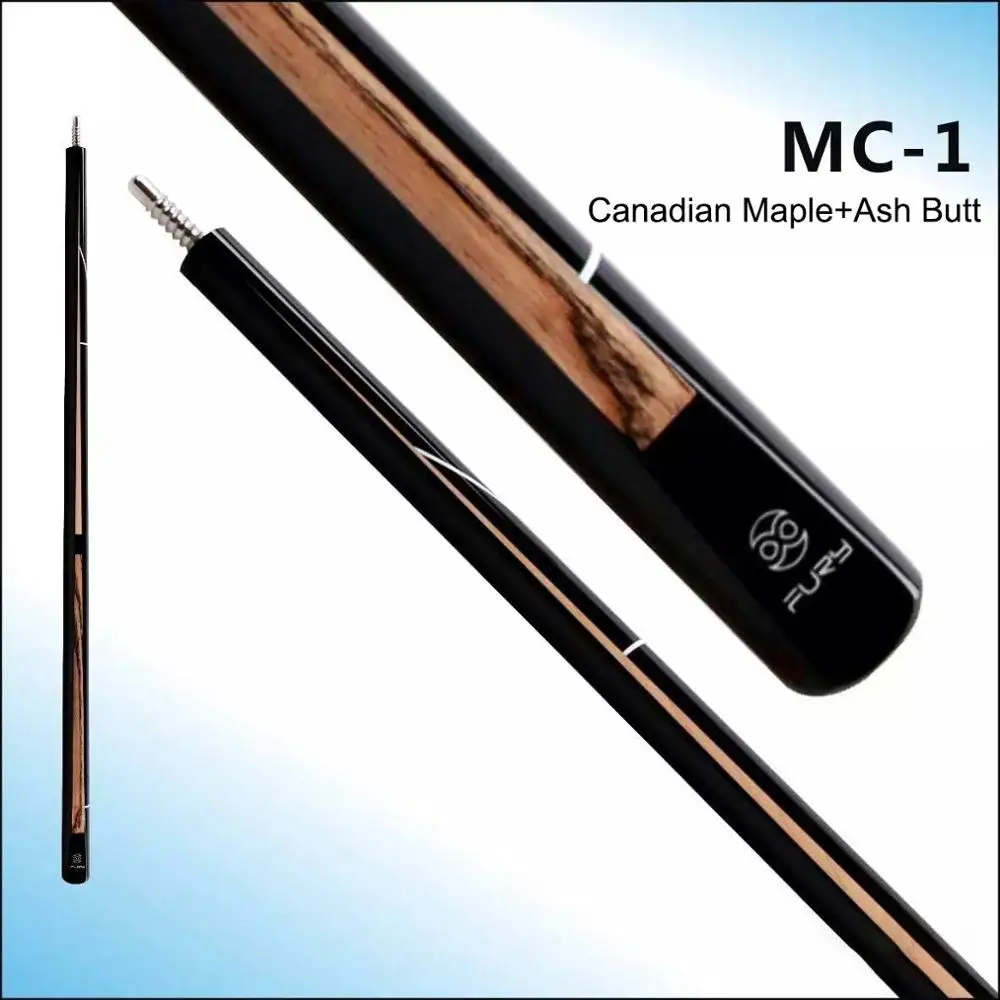 Official FURY MC1 Billiard Snooker Cue 11mm Tiger Everest M Tip With Extension Black Bakelite Ferrule Maple Shaft 8 | Спорт и