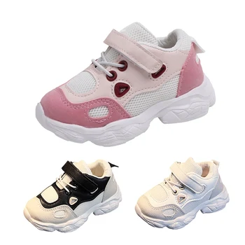 

Baby Shoes Kids Baby Girls Boys Sneakers Breathable Anti-Slip Patchwork Color Walking Shoes Sneakers Toddler Soft Soled Shoe
