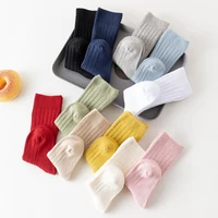 13 Colors Boys And Girls Cotton Socks Casual Ribbed Knee High Baby Long Tube Socks Bootes Socks Children Leg Warmers Socken 5