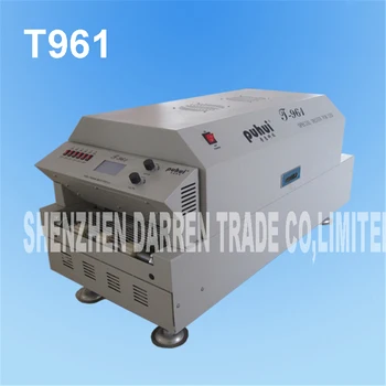 

LED Reflow Oven Infrared Heating 230 * 730mm T961 Welding Oven Puhui T-961, 220 v, 6 Zone Temperature reflow soldering machine