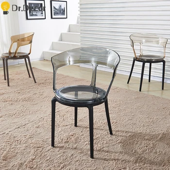 

Transparent PC Plastic Dining Chair Restaurant Suitable for Dining Chairs Modern Restaurant Office Home Bedroom PC Plastic Chair