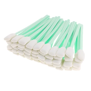 

50pcs 5.1 inch Square Rectangle Foam Cleaning Swab Sticks for Printer Printhead