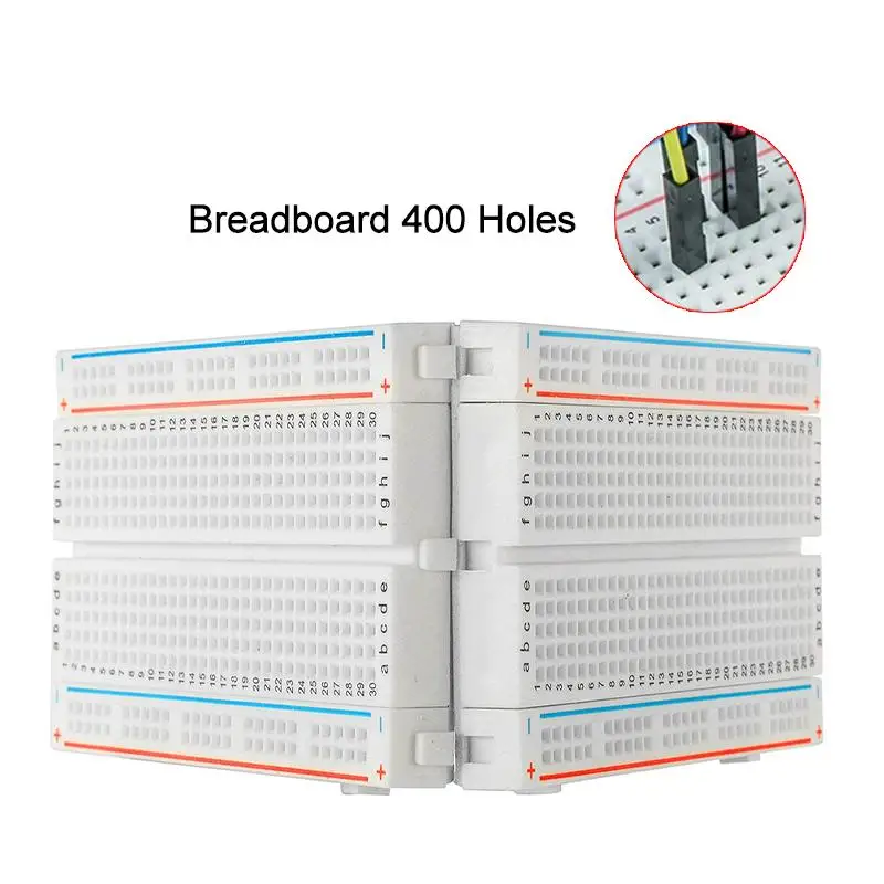 Kit Breadboard Per Arduino - 1x830 Punti + 2x400 Punti + 6x170 Punti + 65 Jumper Wires
