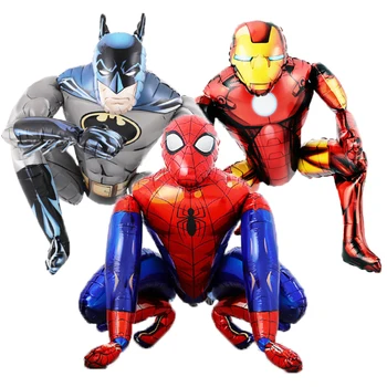 

3D Spider iron hero Batman Balloons the Avengers Hero Boy Kids Birthday Party Decoration Baby Boys Kids Toy