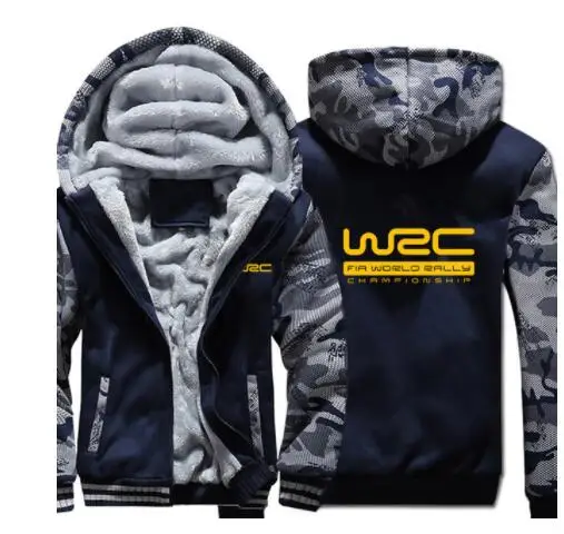 Чемпионат мира по ралли WRC толстовки зимняя камуфляжная зимняя унисекс Повседневная шерстяная подкладка флисовая мужская куртка толстовки пуловер