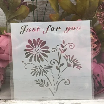 

15*15cm Just For You Daisy DIY Layering Stencils Wall Painting Scrapbook Coloring Embossing Album Decorative Template