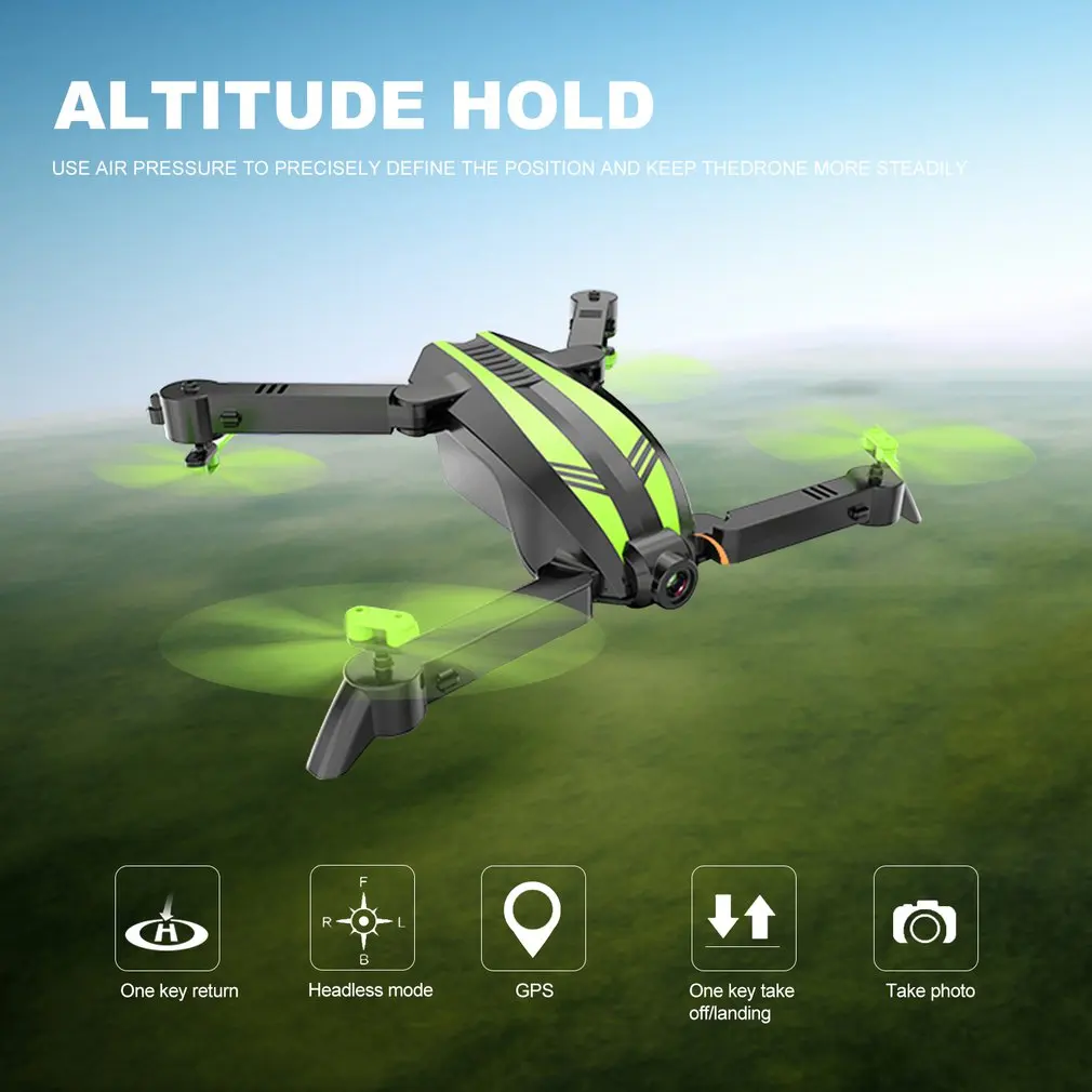 Global Drone GW68 складной мини-Дрон аэрофотосъемка 720P камера RC дроны 420P камера RC дроны