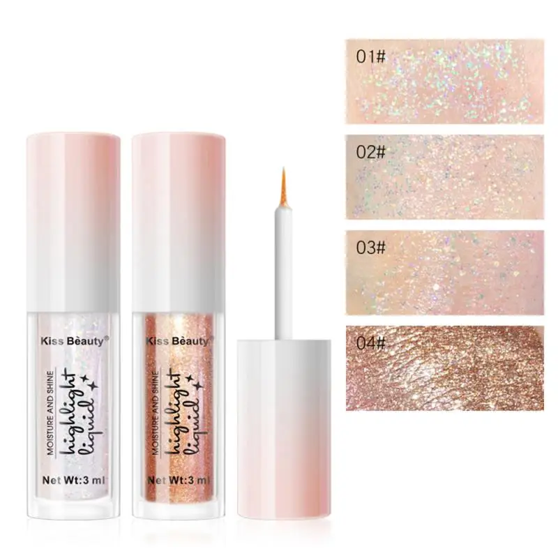 Тени для век Kiss Beauty с бриллиантами натуральные металлические Сияющие одиночные