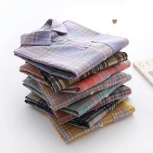 Aliexpress - New Women’s Plaid Shirt Ladies Literary Young College Style Casual Loose Blouse Female Long Sleeve Blouses Womens Tops Blusas