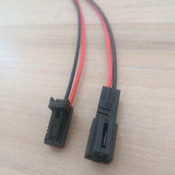 

2 Pin 2 Way Male Female Door Lamp Socket Interior LED Light Plug Speaker Connector With Wire Cable Pigtail For Audi VW Skoda