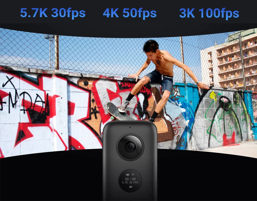Insta360 Спортивная Экшн-камера ONE X 18MP, поддержка Wi-Fi, 5,7 K, фото, для велосипеда, задняя часть, набор, Insta 360, аксессуары, задняя панель, комплект для домашних животных