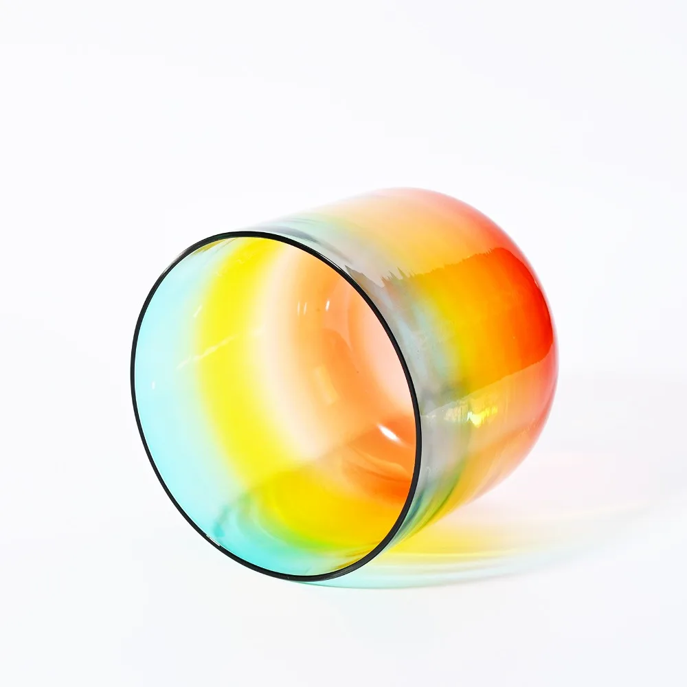 CVNC 6" Clear Rainbow Note G Throat Chakra Quartz Crystal Singing Bowl