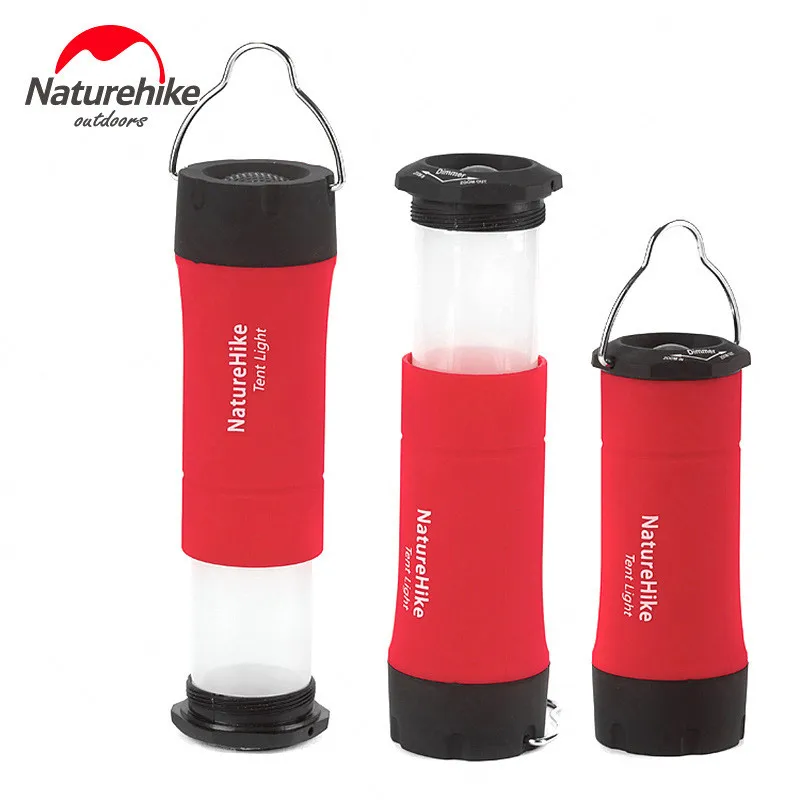 NatureHike напольный светильник Палатка Лампа вспышка светильник 3-в-1 светильник, инструмент для использования на природе Светодиодный лампа для кемпинга многоцелевой аксессуары светильник - Цвет: Red