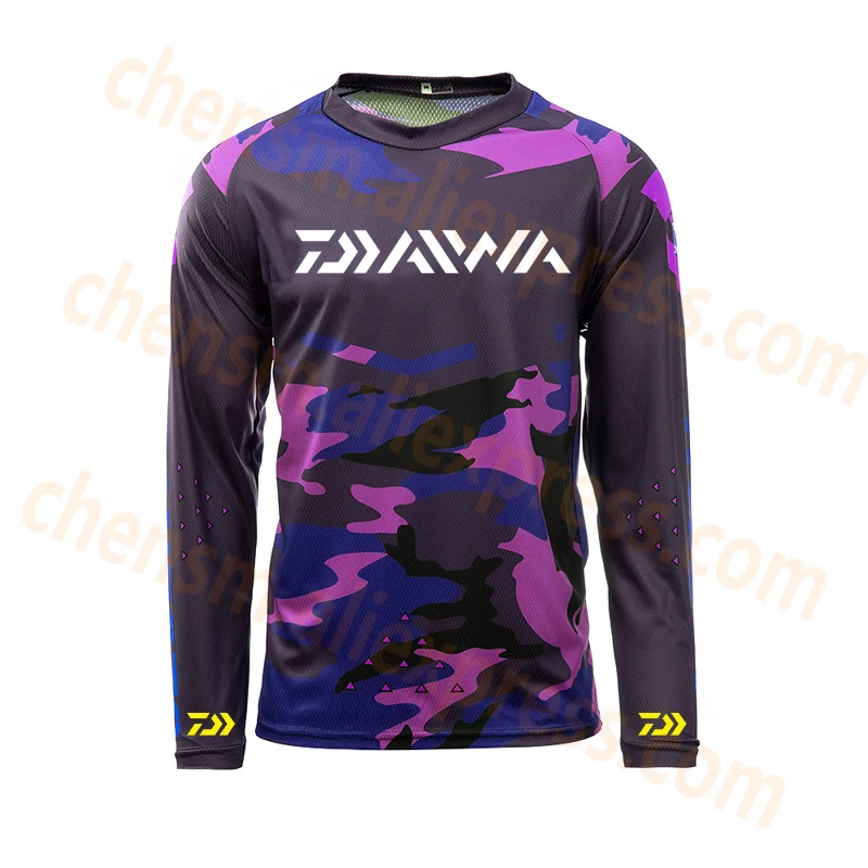 Dawa Daiwa бренд мужские рубашки для рыбалки Открытый спортивный Быстрый Сухой Одежда для рыбалки плюс размер анти УФ Велоспорт одежда для рыбалки