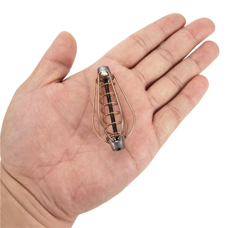 

Fishing Tackle Feeder Bait Cage Fishing Trap Basket Feeder Holder Fishing Lure Feeder Tool Accessories