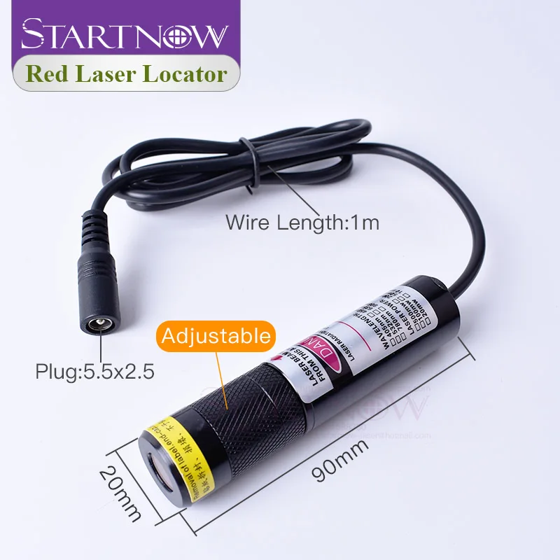 Billig Set 20*90 660nm 100mw Mit Batterie Fall Rot Modul Ausrichtung Laser Strahl Linie Locator Für Holzbearbeitung Maschine licht Positionierung