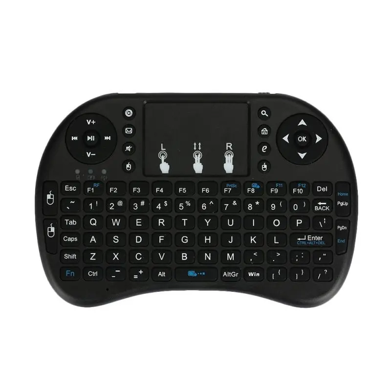 A 11 Горячая lbacklight i8 Мини Беспроводная клавиатура 2,4 ГГц 3 цвета Air mouse с сенсорной панелью пульт дистанционного управления Android tv Box - Цвет: A