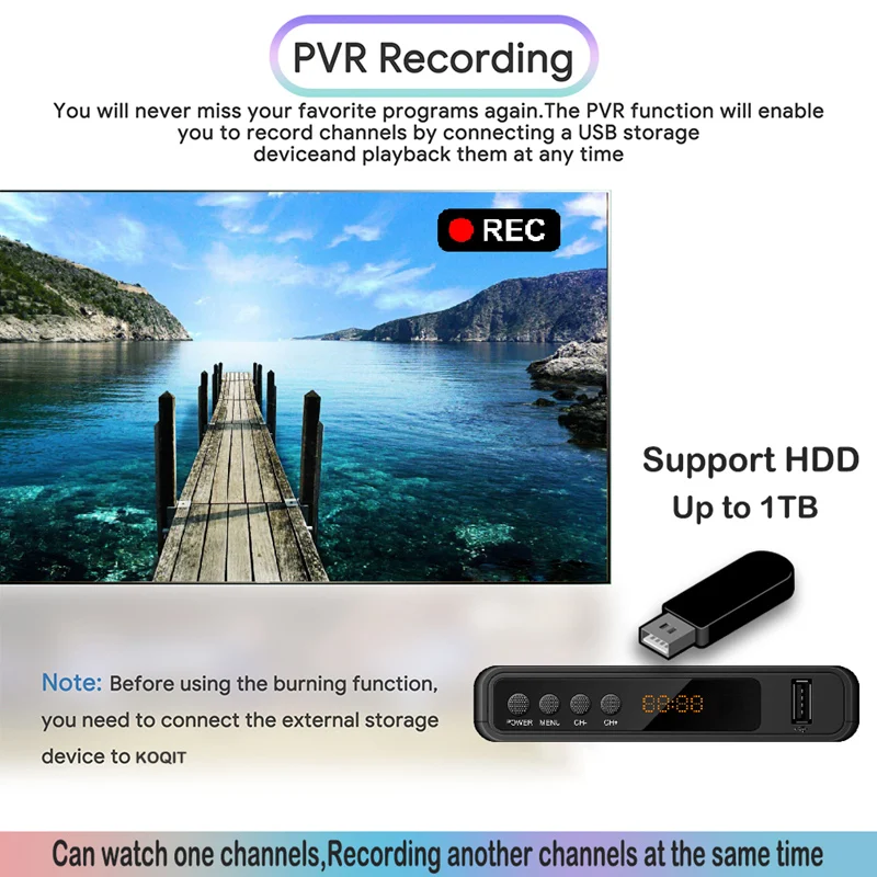 Koqit t10 livre dvb t2 tuner dvbc