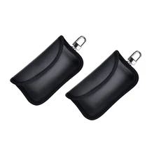 NEW-Car Key Signal Blocker Pouch Case [ 2 PACK ] Mini Faraday Bag for Car Keys Keyless Entry Fob Guard Signal Blocking Pouch Bag
