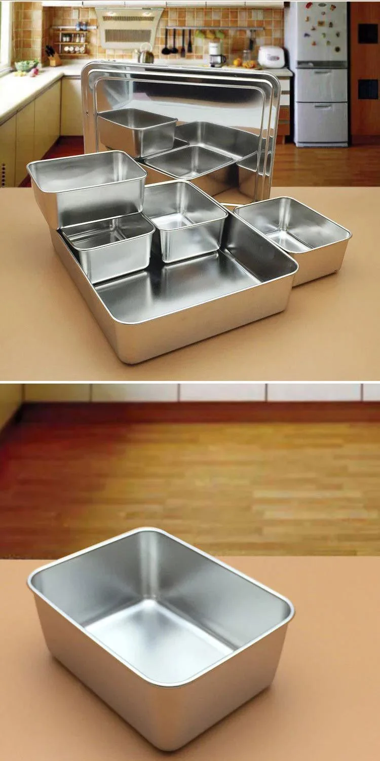 Manufacturers Direct Selling Extra-Thick Stainless Steel Japanese Style Deepened Seasoning Box Set Spice Rack Retention Samples