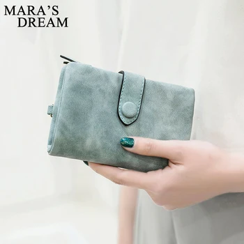 

2020 NEW Women Wallet Female Leather Wallet Matte Wallet Short Cartera Mujer Cute Tri-fold Multi-card Female Wallet