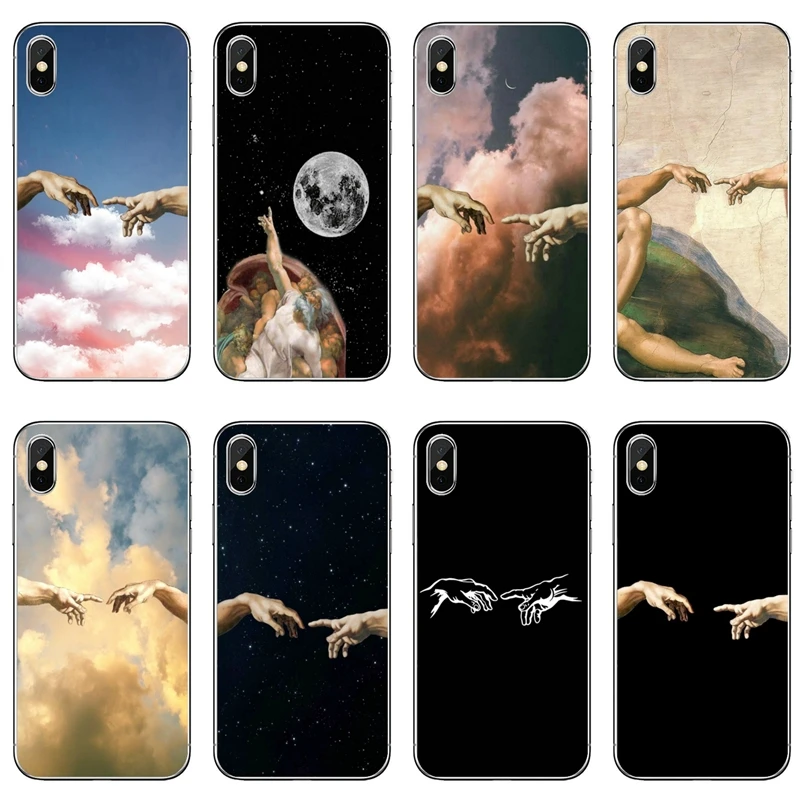 Ручной создание Адама аксессуары чехол для телефона iPhone 12 11 Pro Max XS XR X 8 7 Plus 6 6S 5 5S SE