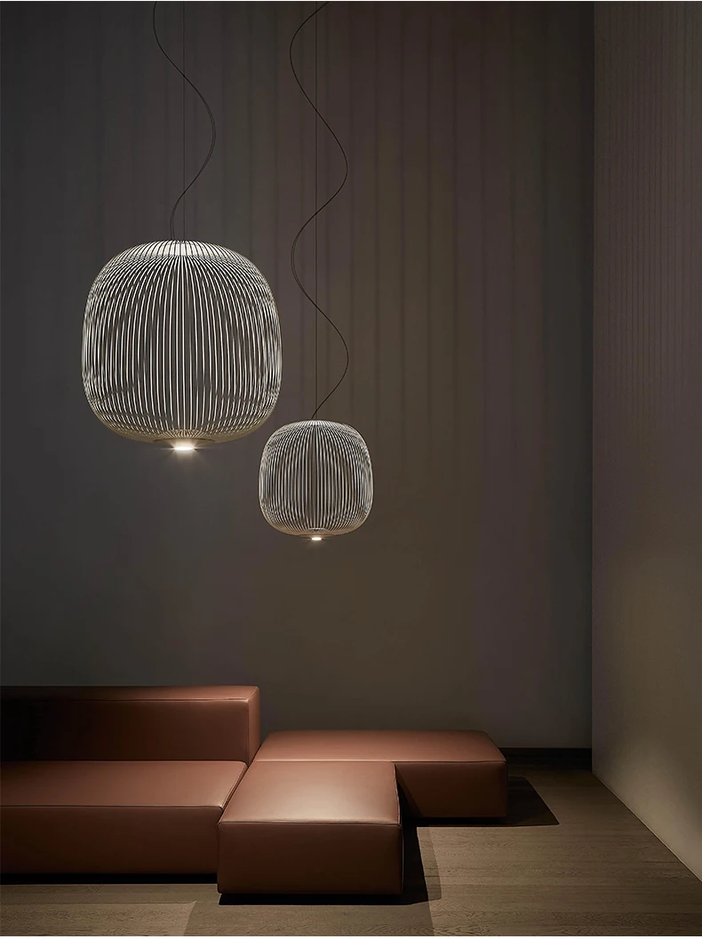 Современные Foscarini спицы 1/2 подвесные светильники светодиодные промышленные лампы птичья клетка дизайнерский светильник для гостиной столовой подвесной светильник