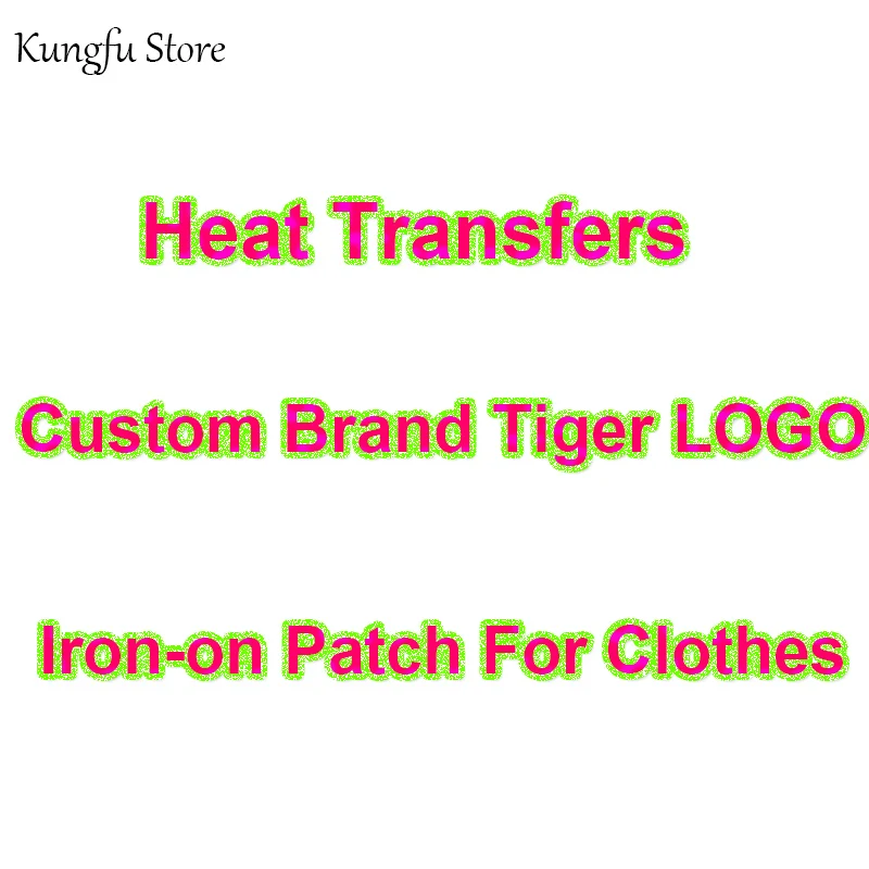 

DIY Custom Fashion Tiger Brand LOGO Patches Iron On Transfers For Clothes Heat Transfer Vinyl Sticker Thermal Transfer wholesale