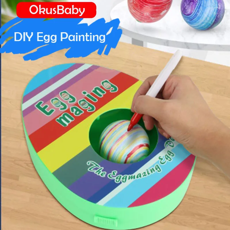 The Easter Day Diy Electric Egg Painter Machine For Painting Handmade