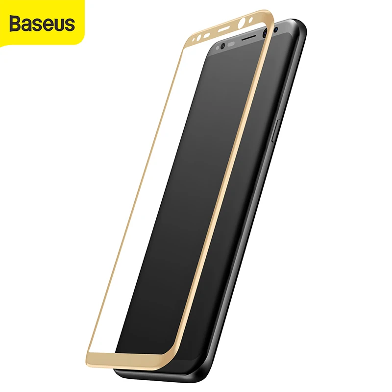 Защитная пленка Baseus для Samsung Galaxy S8 3D изогнутая с полным покрытием plus из