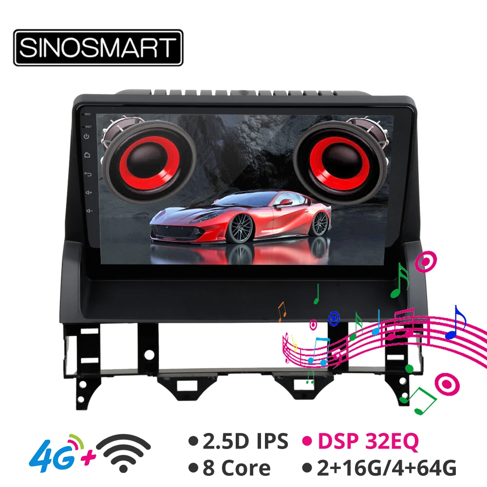 Online SINOSMART apoyo de Audio BOSE sistema 8 Core CPU DSP GPS de navegación del coche reproductor para Mazda 6 2002 2008 2.5D IPS QLED pantalla