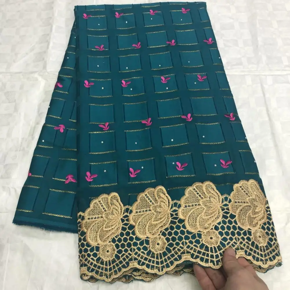

2020 NEW African Net Lace Fabric 100% Cotton Embroidery High Quality Swiss voile Lace Fabrics For Wedding Dress 5Yards/Lot