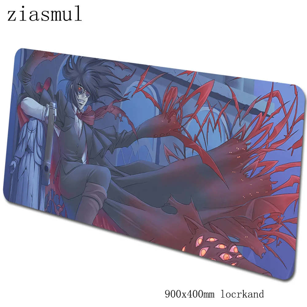 Hellsing коврик для мыши для геймера, высококачественный коврик для мыши 90x40 см, игровой коврик для мыши, большой коврик для мыши locrkand, компьютерный Настольный коврик для мыши - Цвет: pattern 10