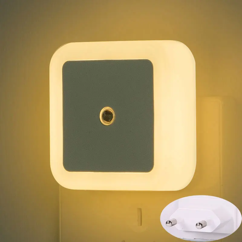 Plug-in LED Night Light for Chlidren With US UK EU Plug Smart Light-Sensor LED Night Lamp Wall Lights for Home Aisle portable night light Night Lights
