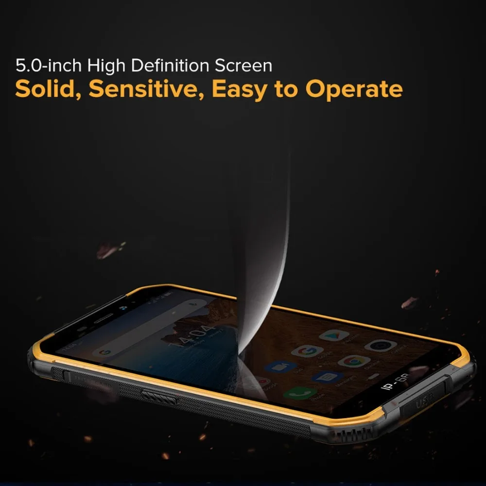 Ulefone Armor X6 IP68 прочный водонепроницаемый мобильный телефон " Android 9,0 MTK6580A/W четырехъядерный 2 ГБ+ 16 Гб Face ID 4000 мАч 3g смартфон