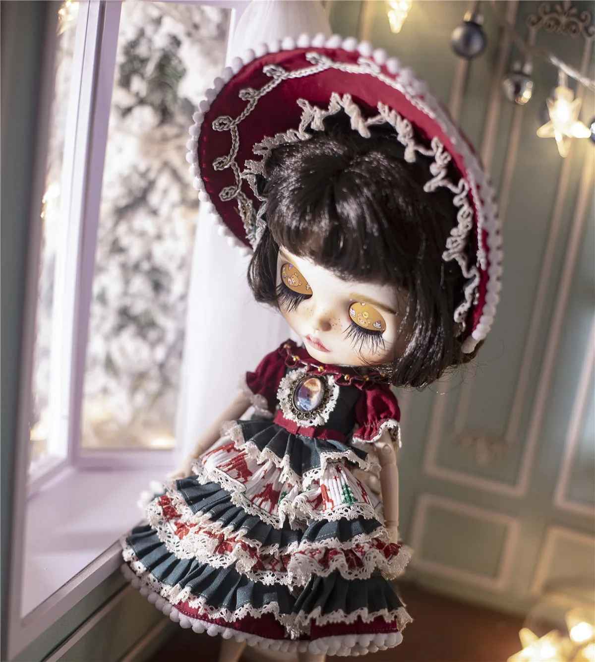 BJD SD куклы блайз набор узоров одежды DIY kit содержит аксессуары из тканей и руководство по шитью специально для рождества для девочек