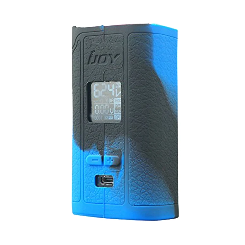 black blue skin Силиконовый чехол для iJoy Captain PD270 234W чехол для вейпа, Резиновая кожа, наклейка, оболочка корпуса, демпфер vape, гелевый мод щит - Цвет: black blue skin
