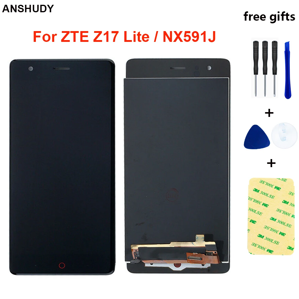 

5.5"For ZTE Nubia Z17 Lite LCD Touch Screen Digitizer Assembly Replacement Part NX591J lcd For ZTE Z17 Lite LCD Display + Tools
