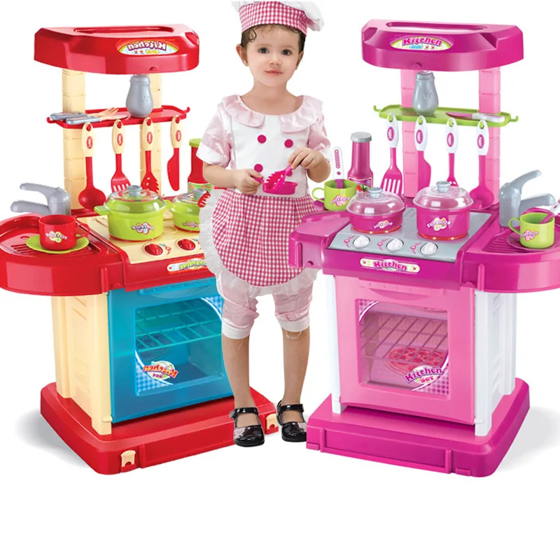 

Wholesale Play House Educational Toy Suitcase Children GIRL'S And BOY'S Multi-functional Model Kitchen Utensils 1.64