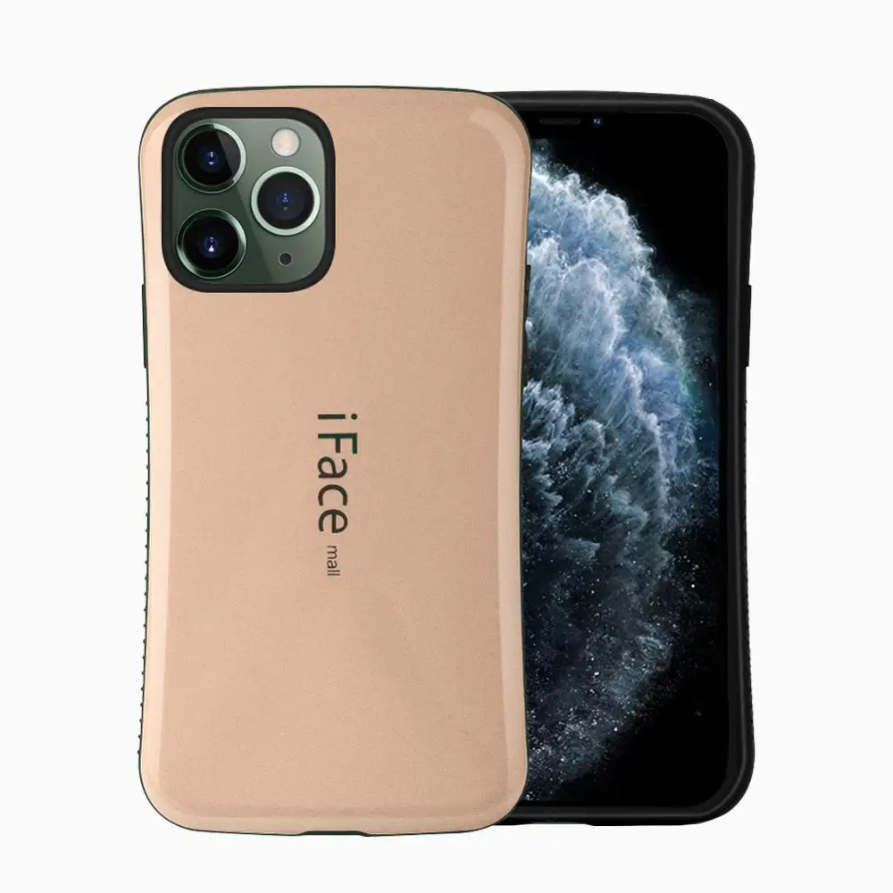 Золотой YeeSite iFace Mall сверхпрочный чехол для iPhone 11 Pro Max ударопрочный задний Чехол жесткий защитный чехол для мобильного телефона - Цвет: Золотой