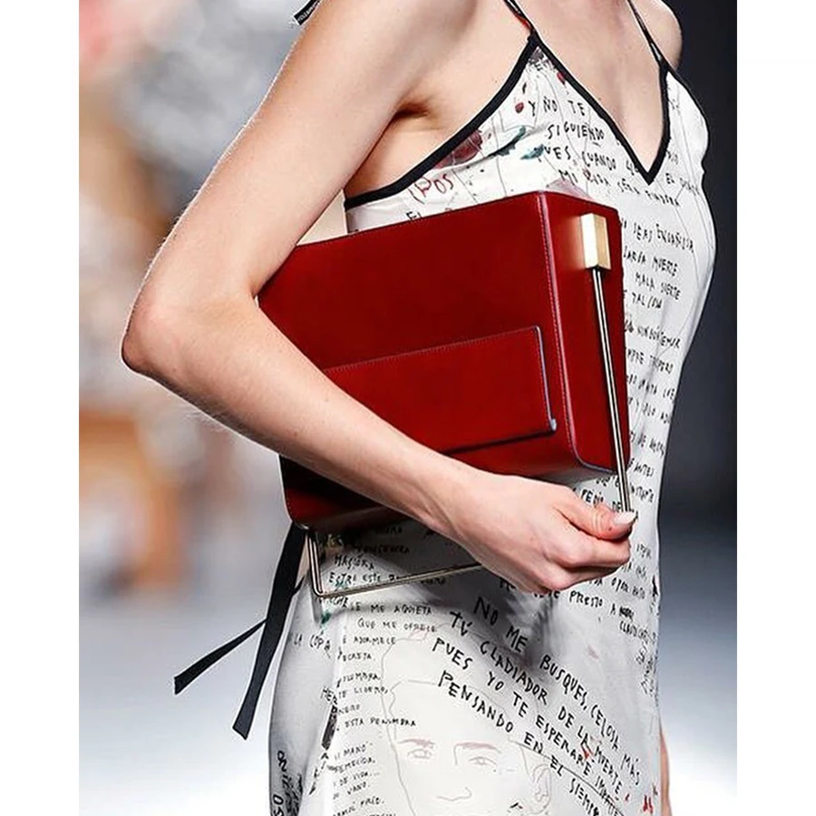 Модная женская сумка с металлической ручкой, дизайнерские сумки на плечо, роскошная женская сумка через плечо из искусственной кожи, женские маленькие сумки
