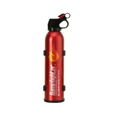 Mini extintor portátil negro para coche con gancho, extintor químico seco, caza de llama de seguridad para el hogar y la Oficina