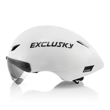 

TT Bicycle Helmet Red Time-Trial Bike Helmet triathlon Cycling Helmet with Goggles Lens Sport cap foxe wilier racing D