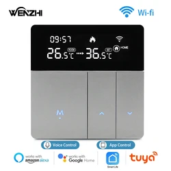 Wifi Warm Floor Thermostat Digital Temperature Controller For Water Heating Electric Gas Boiler Tuya Smart Life Alexa Home 220V