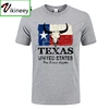 Cheap hot sale Wholesale Basic Retro Short Sleeve cotton USA America Texas Flag Men t shirt Vintage O-neck t-shirts ► Photo 2/6