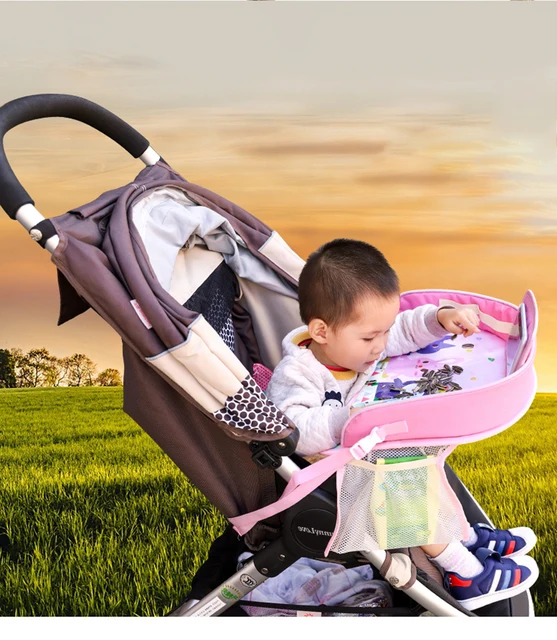 Baby Tragbare Auto Tisch Kinder Kinderwagen Halter Lebensmittel Schreibtisch  Wasserdichte Kind Tisch Auto Sitz Tablett Lagerung Kinder Spielzeug  Dropshipping - AliExpress