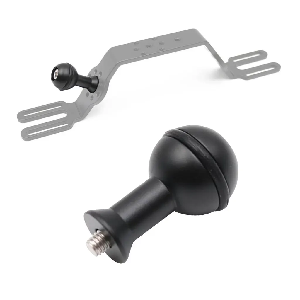 M6 M5 Ball Head for Underwater Handheld Stabilizer Handle Diving Light Arm Joint Underwater Photography Accessory Black
