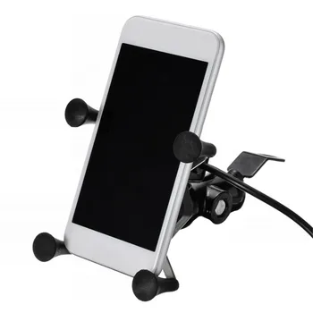 

Car Motorcycle ATV Handlebar Phone Mount Holder Cell Phone Holders USB Charger for Smart Phone GPS 12V Moto Holder New 2020